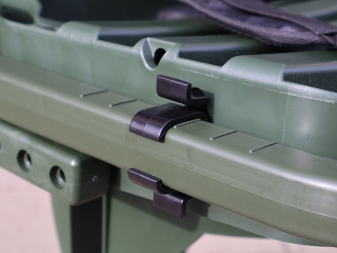 Close-up of injection-moulded parts