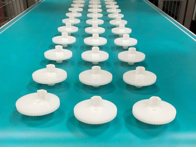 Injection moulded plastic parts